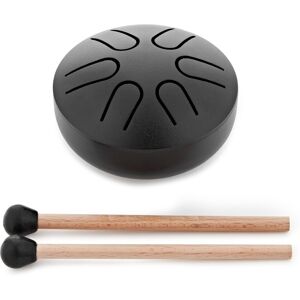 Gear4music Life 3" Steel Tongue Drum 6 Notes A Pentatonic Ink Black Gear4music Life 3" Steel Tongue Drum 6 Notes A Pentatonic Ink Black