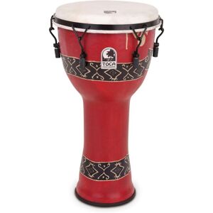 Toca Percussion Toca 12" Djembe Freestyle Mechanically Tuned. Bali Red Toca Percussion Toca 12" Djembe Freestyle Mechanically Tuned. Bali Red