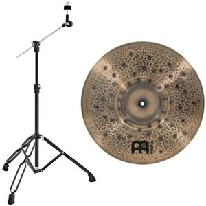 Meinl Pure Alloy Custom 18" Extra Thin Hammered Crash & Gear4music Boom Arm Stand Black Meinl Pure Alloy Custom 18" Extra Thin Hammered Crash & Gear4music Boom Arm Stand Black