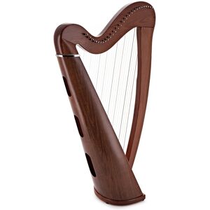 27 String Roundback Harp by Gear4music Walnut 27 String Roundback Harp by Gear4music Walnut