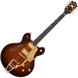 Gretsch Broadkaster LX Figured Center Block with String-Thru Bigsby and Gold Hardware Havana Burst Gretsch Broadkaster LX Figured Center Block with String-Thru Bigsby and Gold Hardware Havana Burst