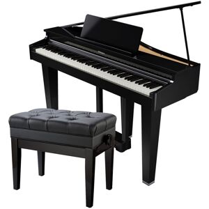 Roland GP-3 Compact Digital Grand Piano Polished Ebony with Matching Bench Roland GP-3 Compact Digital Grand Piano Polished Ebony with Matching Bench