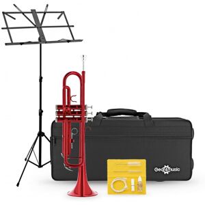 Student Trumpet Beginner Pack by Gear4music Red Student Trumpet Beginner Pack by Gear4music Red