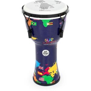 Percussion Plus Slap Djembe Mechanically Tuned 8 inch Head World Map Percussion Plus Slap Djembe Mechanically Tuned 8 inch Head World Map