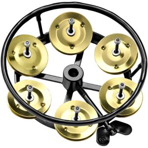 Meinl Percussion Hi-Hat Tambourine Brass Jingles THH1BBK Meinl Percussion Hi-Hat Tambourine Brass Jingles THH1BBK