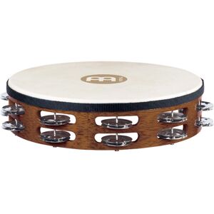 Meinl Percussion 2 Row Headed Wood Tambourine Steel Jingles Meinl Percussion 2 Row Headed Wood Tambourine Steel Jingles
