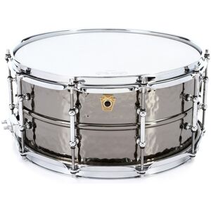 Ludwig LB417KT 14" x 6.5" Hammered Black Beauty Snare Drum Tube Lugs Ludwig LB417KT 14" x 6.5" Hammered Black Beauty Snare Drum Tube Lugs
