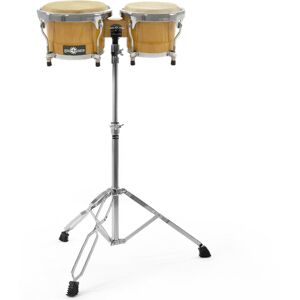 Bongo and Stand Set by Gear4music Bongo and Stand Set by Gear4music