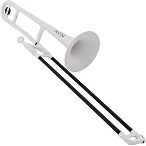 pBone music pBone Plastic Trombone White pBone music pBone Plastic Trombone White