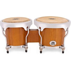 Natal Fuego Natural Wood Bongos Chrome Hardware Matt Honey Natal Fuego Natural Wood Bongos Chrome Hardware Matt Honey