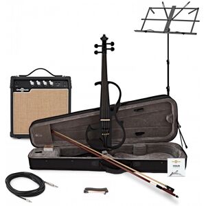 Electric Violin Amp Pack by Gear4music Black Electric Violin Amp Pack by Gear4music Black