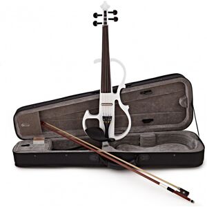 Electric Violin by Gear4music White Electric Violin by Gear4music White