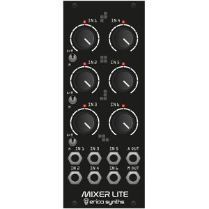 Erica Synths Drum Mixer Lite Black (10HP) Erica Synths Drum Mixer Lite Black (10HP)