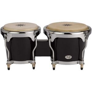 Natal Fuego Natural Wood Bongos Chrome Hardware Black Gloss Natal Fuego Natural Wood Bongos Chrome Hardware Black Gloss