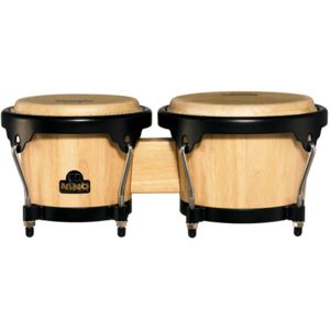 Nino by Meinl Wood Bongo Natural Shell/Black Hardware Nino by Meinl Wood Bongo Natural Shell/Black Hardware