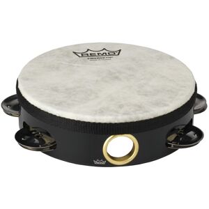 Remo 6 Single Row Pre-Tuned High Pitch Tambourine Black Remo 6 Single Row Pre-Tuned High Pitch Tambourine Black