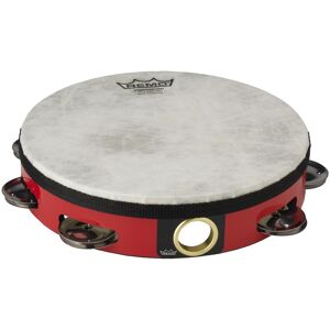 Remo 8 Single Row Pre-Tuned High Pitched Tambourine Red Remo 8 Single Row Pre-Tuned High Pitched Tambourine Red