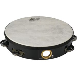 Remo 8 Single Row Pre-Tuned High Pitched Tambourine Black Remo 8 Single Row Pre-Tuned High Pitched Tambourine Black