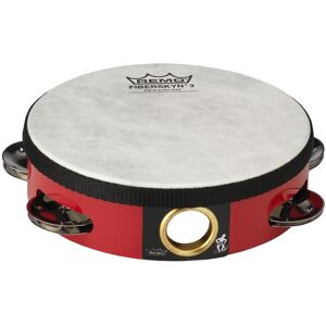 Remo 6 Single Row Pre-Tuned Tambourine Red Remo 6 Single Row Pre-Tuned Tambourine Red