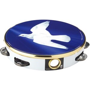 Remo 8 Single Row Pre-Tuned Tambourine Religious Dove Remo 8 Single Row Pre-Tuned Tambourine Religious Dove