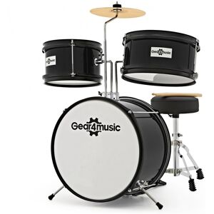 Childrens Drum Kit by Gear4music Black Childrens Drum Kit by Gear4music Black