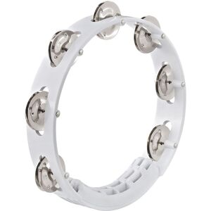 Meinl Tour Tambourine Steel Jingles White Meinl Tour Tambourine Steel Jingles White
