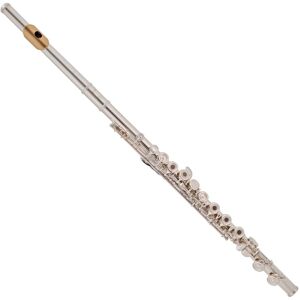 Yamaha YFL372 Flute Silver Headjoint Gold Lip Plate Open Hole Yamaha YFL372 Flute Silver Headjoint Gold Lip Plate Open Hole
