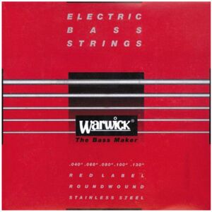 Warwick 42300-ML Red Label Medium-Light 5-String Bass Strings 40-130 Warwick 42300-ML Red Label Medium-Light 5-String Bass Strings 40-130