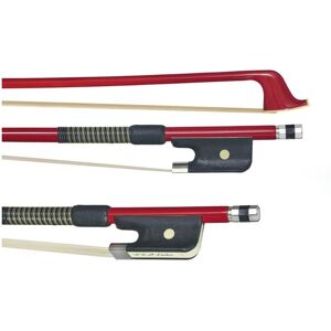 P&H Bows P&H Double Bass Bow Red Fibreglass 4/4-3/4 P&H Bows P&H Double Bass Bow Red Fibreglass 4/4-3/4
