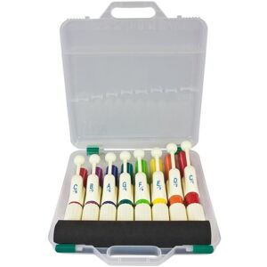 Percussion Plus Coloured Hand Chimes with Case Set of 8 Percussion Plus Coloured Hand Chimes with Case Set of 8