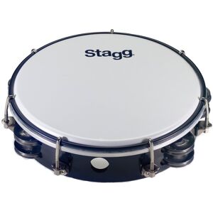 Stagg 10" Plastic Tambourine - Two Jingles Black Stagg 10" Plastic Tambourine - Two Jingles Black