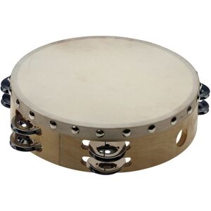 Stagg 8" Pre-tuned Wooden Tambourine - Two Jingles Stagg 8" Pre-tuned Wooden Tambourine - Two Jingles
