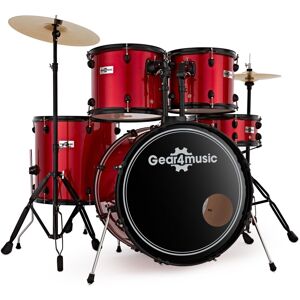 BDK-1 Full Size Starter Drum Kit by Gear4music Red BDK-1 Full Size Starter Drum Kit by Gear4music Red