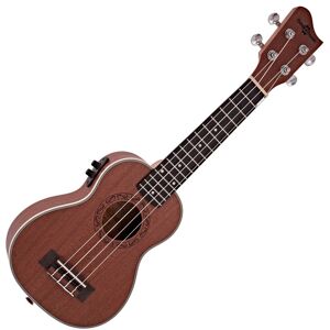 Sapele Soprano Electro-Ukulele by Gear4music Sapele Soprano Electro-Ukulele by Gear4music