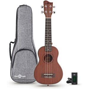 Sapele Soprano Ukulele Pack by Gear4music Sapele Soprano Ukulele Pack by Gear4music
