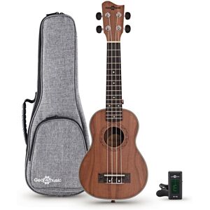 Koa Soprano Ukulele Pack by Gear4music Koa Soprano Ukulele Pack by Gear4music