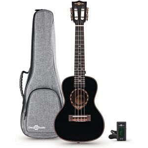 Archback Concert Ukulele Pack by Gear4music Black Archback Concert Ukulele Pack by Gear4music Black