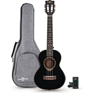 Archback Tenor Ukulele Pack by Gear4music Black Archback Tenor Ukulele Pack by Gear4music Black