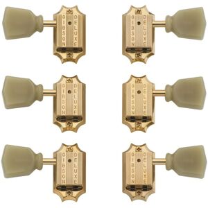 Gibson PMMH-020 Deluxe Green Key Tuner Set Vintage Gold Gibson PMMH-020 Deluxe Green Key Tuner Set Vintage Gold