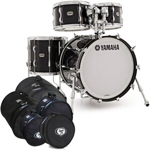 Yamaha Recording Custom 4 Piece Shell Pack Solid Black w/Bag Set Yamaha Recording Custom 4 Piece Shell Pack Solid Black w/Bag Set