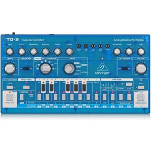 Behringer TD-3 Analog Bass Line Synthesizer Transparent Blue Behringer TD-3 Analog Bass Line Synthesizer Transparent Blue