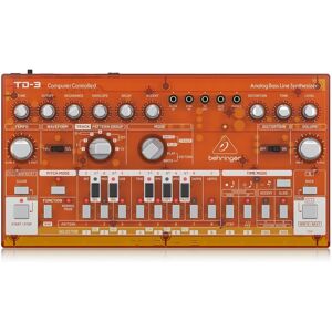 Behringer TD-3 Analog Bass Line Synthesizer Transparent Orange Behringer TD-3 Analog Bass Line Synthesizer Transparent Orange