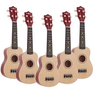 Ukulele by Gear4music Natural Pack of 5 Ukulele by Gear4music Natural Pack of 5
