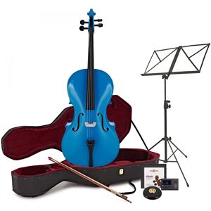 Student Full Size Cello Beginner Pack by Gear4music Blue Student Full Size Cello Beginner Pack by Gear4music Blue