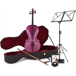 Student Full Size Cello Beginner Pack by Gear4music Purple Student Full Size Cello Beginner Pack by Gear4music Purple