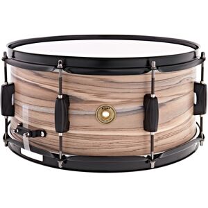TAMA Woodworks 14" x 6.5" Snare Drum Natural Zebrawood Wrap TAMA Woodworks 14" x 6.5" Snare Drum Natural Zebrawood Wrap