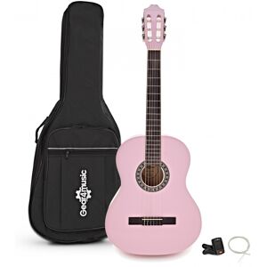 Classical Guitar Pack Pink by Gear4music Classical Guitar Pack Pink by Gear4music