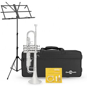 Student Trumpet Beginner Pack by Gear4music Silver Student Trumpet Beginner Pack by Gear4music Silver