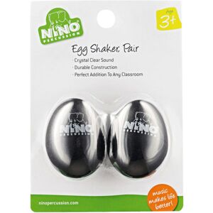 Nino by Meinl NINO540BK-2 Percussion Plastic Egg Shaker Pair Black Nino by Meinl NINO540BK-2 Percussion Plastic Egg Shaker Pair Black