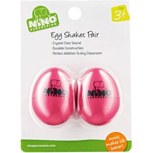 Nino by Meinl NINO540SP-2 Plastic Egg Shaker Pair Strawberry Pink Nino by Meinl NINO540SP-2 Plastic Egg Shaker Pair Strawberry Pink